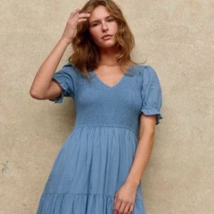 Christy Dawn Brooklyn Dress in Blue Rhinestone XSP